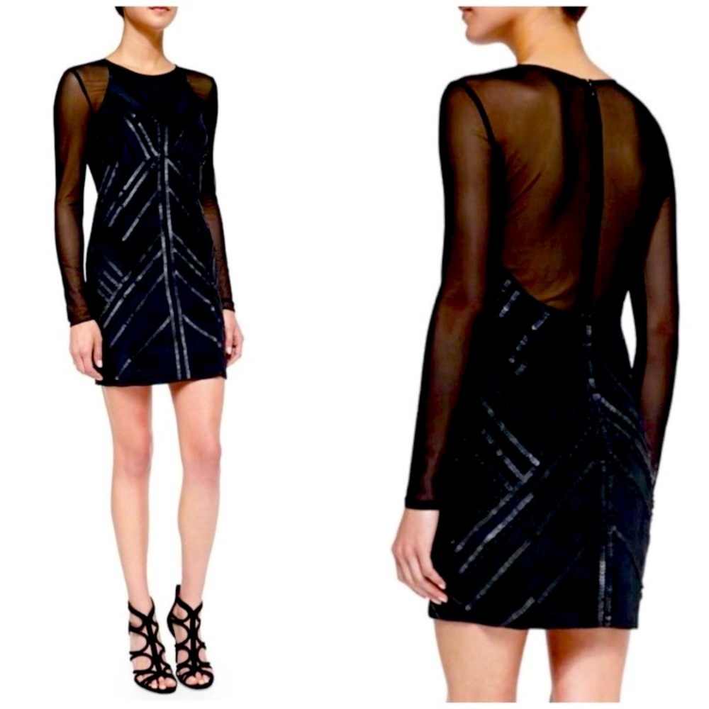 LAST CHANCE -Nw/o T Parker Isabelle Chevron Dress Size Small